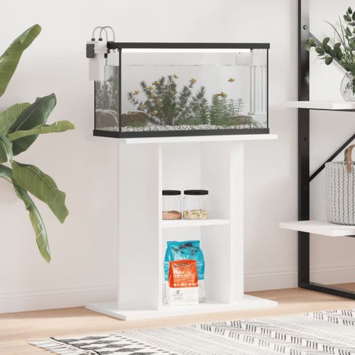 Vidaxl Support Pour Aquarium Blanc 60x30x60 Cm Bois D'ingénierie