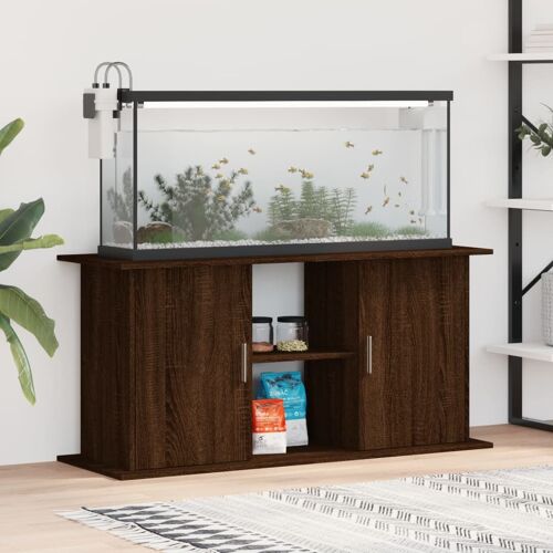 Vidaxl Support D'aquarium Chêne Marron 121x41x58 Cm Bois D'ingénierie