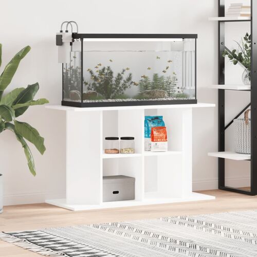 Vidaxl Support Pour Aquarium Blanc 100x40x60 Cm Bois D'ingénierie