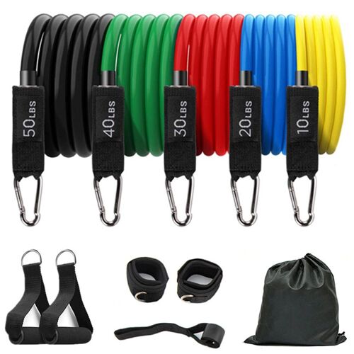 Ensemble De Bandes De Résistance Avec Ancrage De Porte, Bande De Cheville Pour L'entraînement De Résistance, Thérapie Physique À Domicile