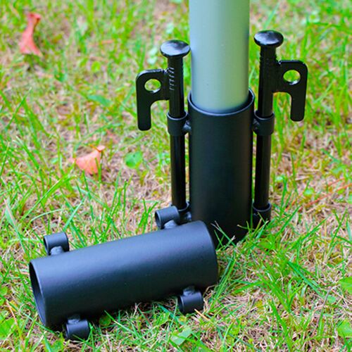 Support De Tige D'auvent Pour Camping En Plein Air, Tube Fixe Renforcé, Accessoires De Perche D'auvent Pour Tente