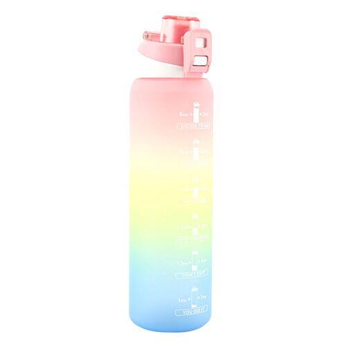 Gobelet À Eau En Plastique À Verrouillage À Bouton Unique, 1000ml, Pour Sport, Gymnastique, Cyclisme En Plein Air, École Et Bureau