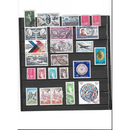 Timbres De France, Oblitérés Et Sans Charnières, De 1970 À 1980.