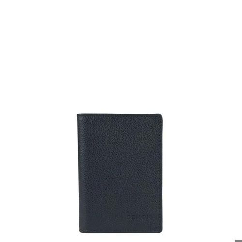 BEMON Portefeuille pour Homme en Cuir, 12 x 8,5 x 1 cm, 3 Emplacements Cartes, Protection RFID (Marine)