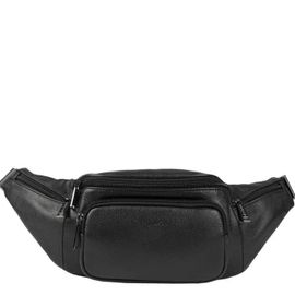 Bemon Banane en Cuir grainé pour Homme Enzo, H14 x L45 x P8 cm