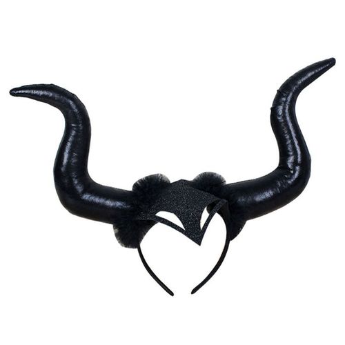Serre-Tête En Corne De Démon Et De B¿Uf Pour Femme, Accessoire À Paillettes, Pour Déguisement Cosplay, Reine Maléfique