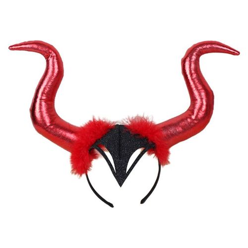 Serre-Tête En Corne De Démon Et De B¿Uf Pour Femme, Accessoire À Paillettes, Pour Déguisement Cosplay, Reine Maléfique