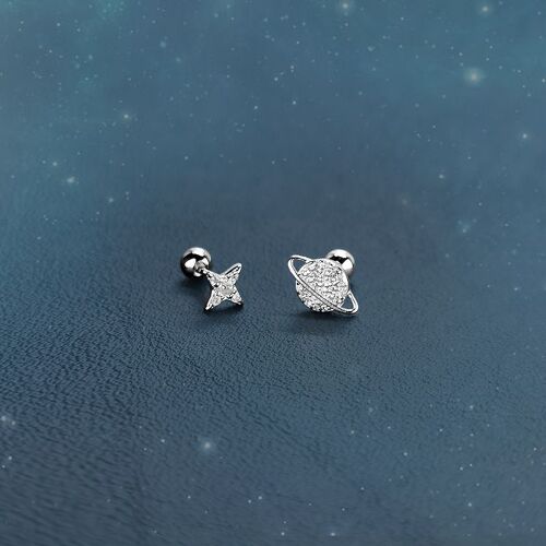 Xiyanike-Boucles D'oreilles Cosmos En Forme D'étoile Pour Femme, Piercing À Vis Anti-Perte, Simple, À La Mode, Nouvelle Collection