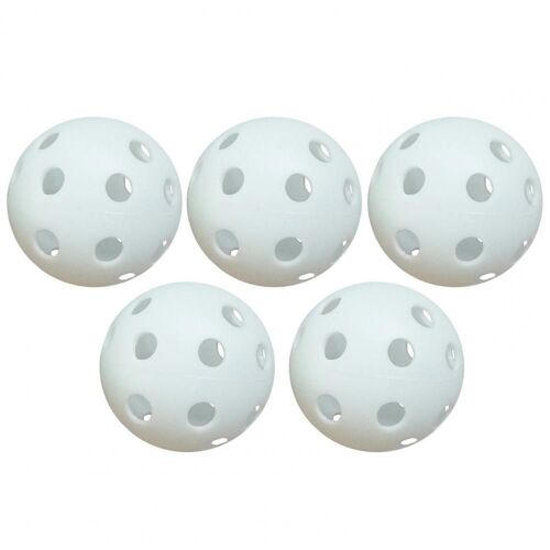 Balles De Golf De 90mm, 5 Pièces, Couleur Unie, Lisses Et Creuses, Flux D'air Écologique, Pour Intérieur
