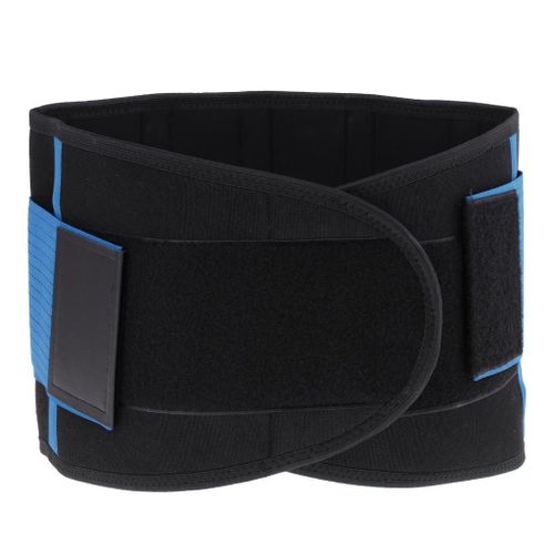 Soutien Inférieur Du Dos Ceinture Lombaire Réglable Attelle Sport Fitness Entraînement Ventre Sueur Enhancer L