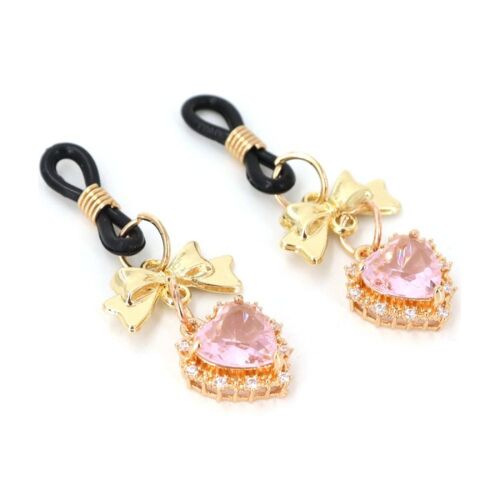 Hard Girly Pince-Tétons Heart Diamond Rose