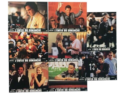 L'enfer Du Dimanche (Any Given Sunday): Jeu De 8 Photos D'exploitation Cinématographique - Format 21x27,5 Cm - De Oliver Stone Avec Al Pacino, Cameron Diaz, Dennis Quaid, Jamie Foxx, James Woods -1999