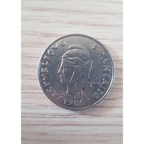 Pièce 20 Francs - Nouvelle Calédonie - 1986