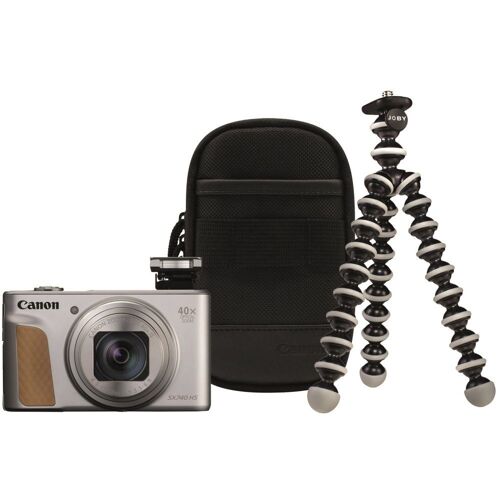 Appareil photo Compact Canon PowerShot SX740 HS Argent+Trepied+Housse