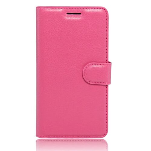 Etui Housse Wiko Darkmoon Rose Pink Leather Cuir Simili (Pu)