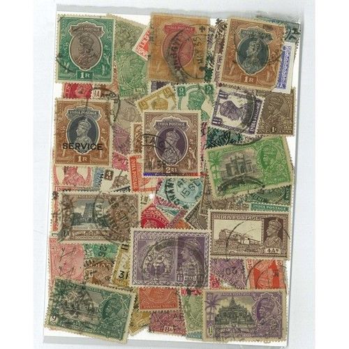 Inde Anglaise 150 Timbres Differents Obliteres