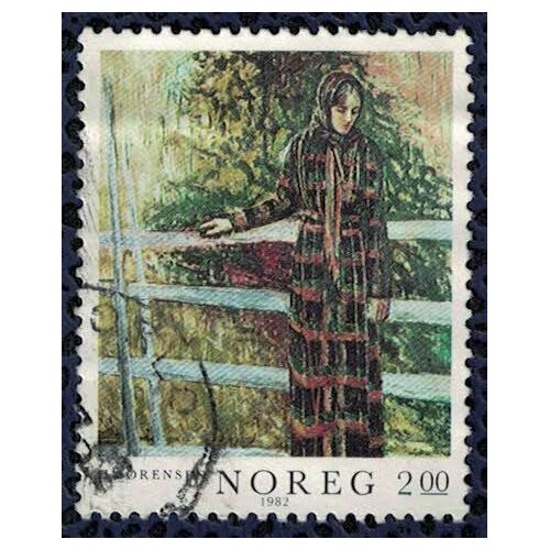 Norvège 1982 Oblitéré Used Peinture Oeuvre De Henrik Ingvar Sørensen Su