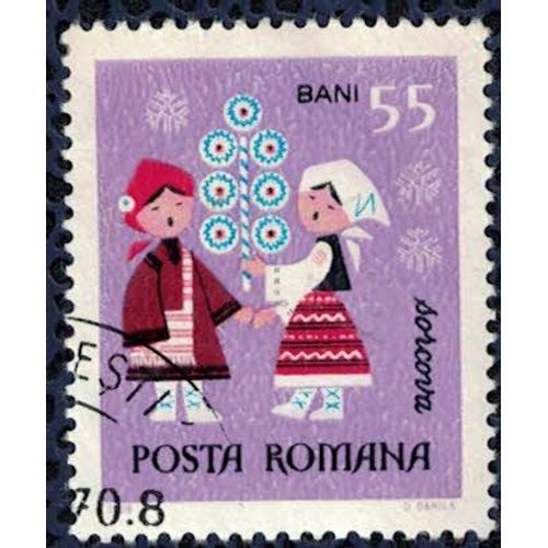 Roumanie 1969 Oblitéré Used Pratiques Et Coutumes De Nouvel An Su