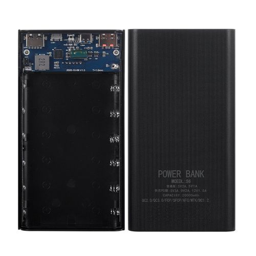 18650 Batterie Power Bank Box 22.5w Charge Affichage Lcd 20000mah Power Board Pour 6x18650 Batterie Powerbank Case(A)