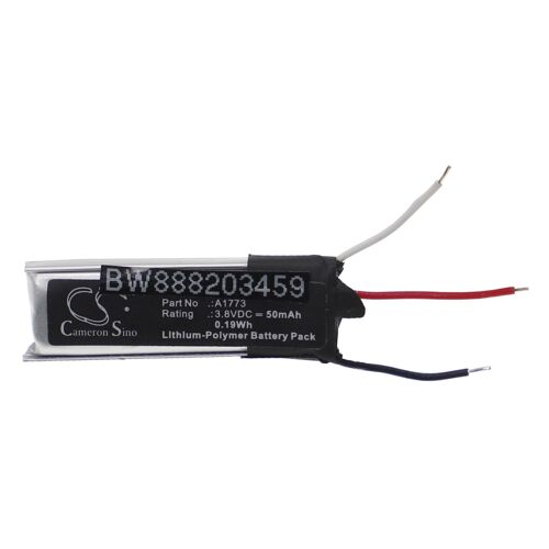 vhbw Batterie compatible avec Beats X casque audio, écouteurs sans fil (50mAh, 3,8V, Li-polymère)
