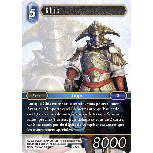 2-126r - Ghis - Final Tantasy Tcg - Français - Rare Normale - Série 2