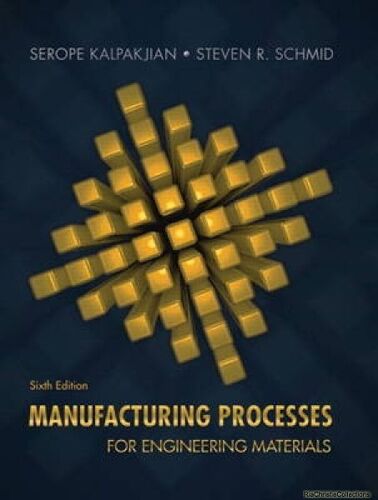 Manufacturing Processes For Engineering Materials