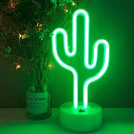 Lampe Led En Néon Arc-En-Ciel En Forme De Cactus, Luminaire Décoratif D'intérieur, Idéal Pour Une Fête De Noël Ou Un Mariage, Idéal Pour Une Chambre D'enfant