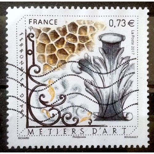 Métiers D'art - Ferronnier D'art 0,73€ (Très Joli N° 5135) Obl - France Année 2017 - Brn83 - N32010