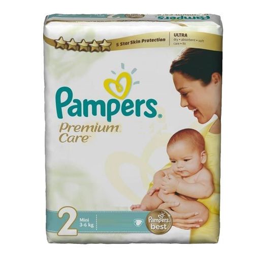 Pack 68 Couches Pampers Premium Care Taille 2 Mini (3-6-Kg)
