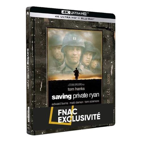 Il Faut Sauver Le Soldat Ryan - Fnac Édition Spéciale - 4k Ultra Hd + Blu-Ray + Blu-Ray Bonus - Boîtier Steelbook