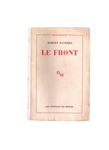 Le Front Coll Documents Editions De Minuit 1959