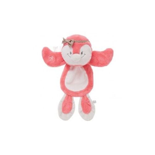 Pingouin Rose Noukie's Collection Daisy Et Coco Modèle Plat Plasto Avec Un Noeud Sur La Tête