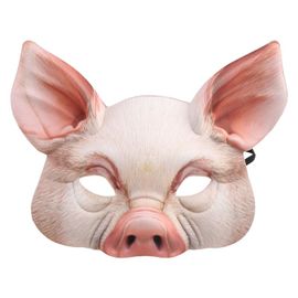 Halloween 3d Tigre Cochon Animal Demi Visage Masque Mascarade Partie Cosplay Costume Dropship