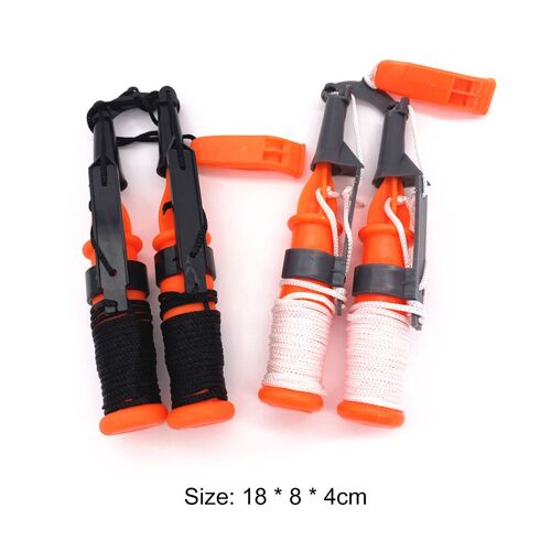 Ciseaux De Sécurité Pour La Pêche Sur Glace En Hiver, Piquets Portables Pour L'extérieur, Avec Lanière, Outils De Survie D'urgence