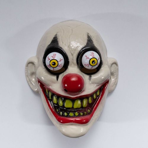 Masque D'horreur Zombine, Vampire, Clown, Tête De Mort, Cosplay, Plastique, Yeux Mobiles, Joker, Halloween, Carnaval, Ix, Accessoires De Costume