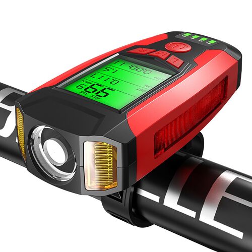 Feu Avant Led Cob Numérique Pour Vélo, Ordinateur De Bord, Compteur De Vitesse, Lampe, Odomètre, Accessoires De Cyclisme