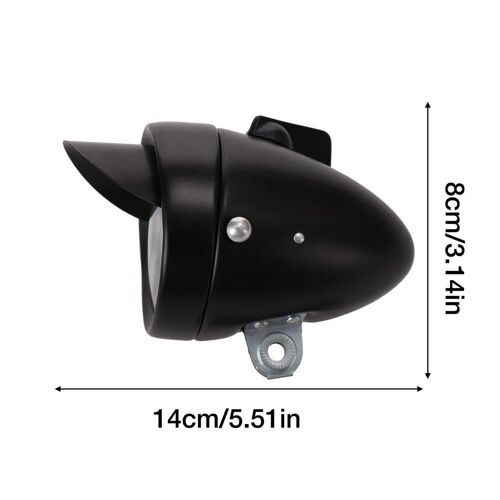 Phare Avant De Vélo Rétro À Led Avec Visière, Phare Avant De Bicyclette Étanche, Vintage