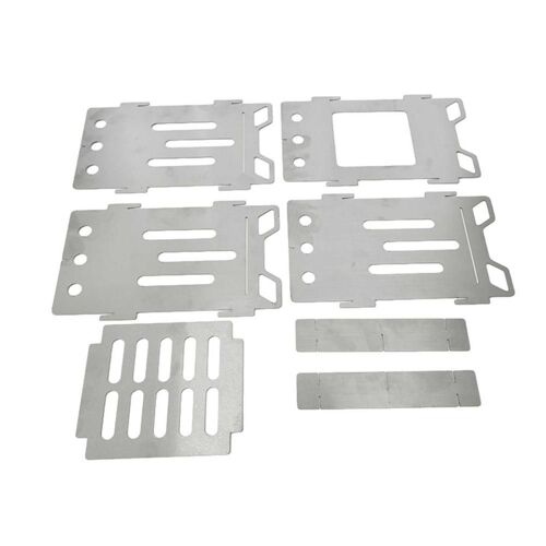 Fourneau De Camping À Bois Pour Pique-Nique Bbq, Fourneau Portable Pliant En Acier Inoxydable Pour Sac À Dos, Pour Randonnée Camping Et Bb