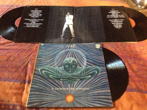 Lot Disques 33 Tours. 1 Double Album Elvis 🕺 Presley //// + 1 Album Ange 😇