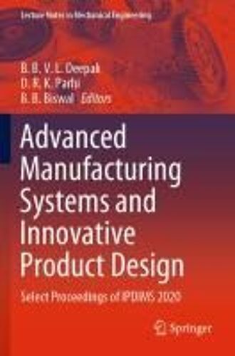 Advanced Manufacturing Systems And Innovative Product Design