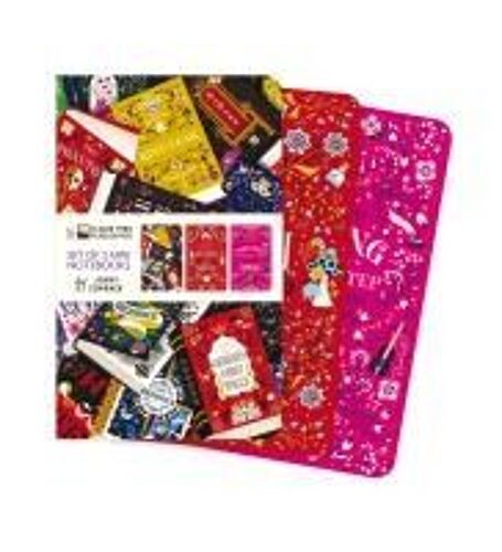 Book Lovers By Jenny Zemanek Set Of 3 Mini Notebooks