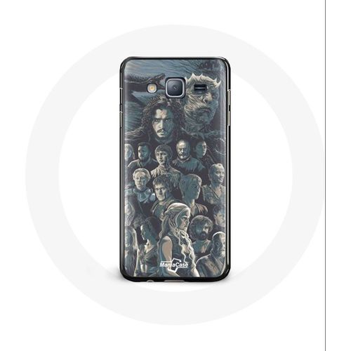 Coque Pour Samsung Galaxy A3 Game Of Thrones Saison 8 Le Trône De Fer Affiche Personnages Fond Gris