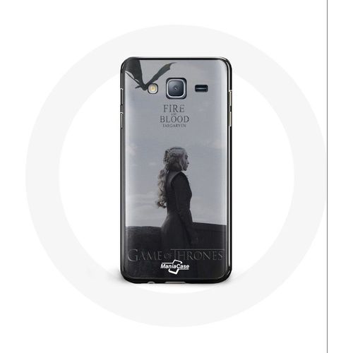 Coque Pour Samsung Galaxy A3 Game Of Thrones Saison 8 Daenerys Targaryen Feu Et Sang Le Trône De Fer Logo Gris