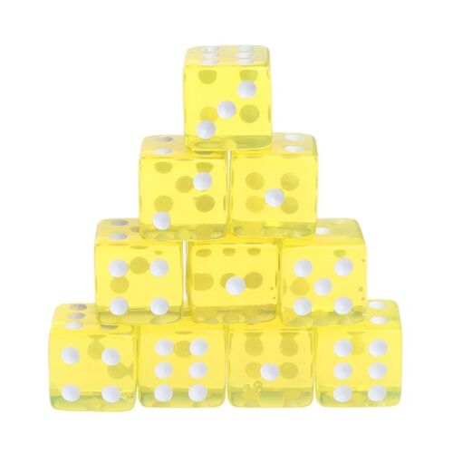 Cube Transparent À 6 Faces De 15mm, 10 Pouces, 6 Couleurs, Pour Adultes Et Enfants