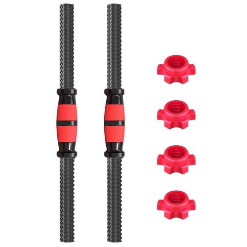 Jeu De Tubes De Connexion D'haltères, Barre D'haltères Avec Poignée Antidérapante, Barre D'haltères 2 Anneaux De Fixation, Facile À Démonter Pour Le Sport À Domicile