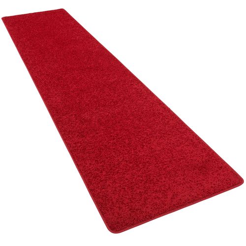 Snapstyle Cottage - Tapis De Couloir À Pile Longue Et Haute Rouge 80x240 Cm
