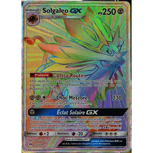 Solgaleo Gx Full Art Secret - 155/149 - Solei/Lune Fr