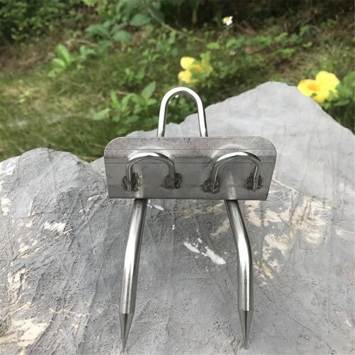 Poteau En Acier Inoxydable 304, Outil D'escalade, Pointes D'escalade Pour La Chasse, Observation Et Cueillette De Fruits, Chaussures D'escalade, Facile À Utiliser