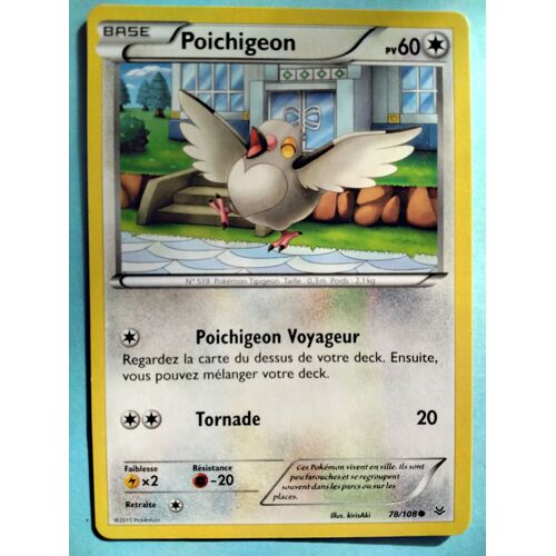 Carte Pokémon N° 519 Poichigeon