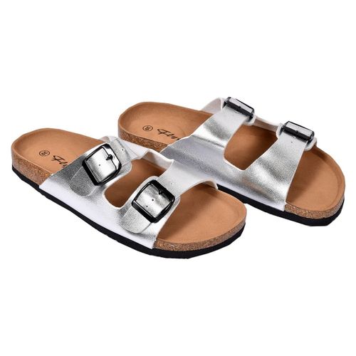 Sandale Mule Premium Chaussure D'été Qualité Et Confort M31 Argent